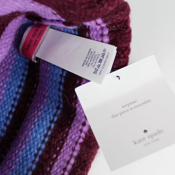 NEW KATE SPADE Heritage Stripe Beanie Hat main image 7